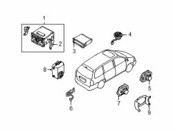 Mazda MPV Right Mount bracket | Mazda OEM Part Number LC62-66-9BX