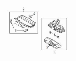 Mazda MPV  Console assy | Mazda OEM Part Number LC71-69-970-03