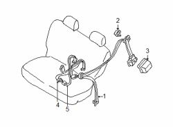 Mazda MPV  Center seat belt | Mazda OEM Part Number LE43-57-820A-72