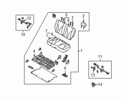 Mazda MPV  Seat back assy | Mazda OEM Part Number LC72-88-330B-05