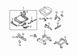 Mazda MPV  Seat adjuster | Mazda OEM Part Number LE47-88-AF0A