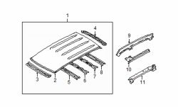 Mazda MPV  Roof bow | Mazda OEM Part Number LC62-70-66XB