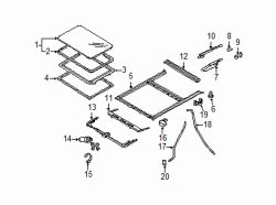 Mazda MPV Left Guide plate | Mazda OEM Part Number E115-69-859