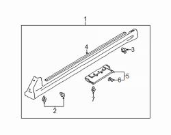 Mazda MPV Right Molding | Mazda OEM Part Number LE46-51-P40B-64