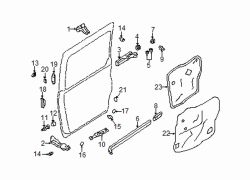 Mazda MPV Left Protector fastener | Mazda OEM Part Number B100-68-401