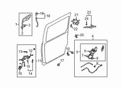 Mazda MPV Left Handle, outside | Mazda OEM Part Number LD48-73-410A-01
