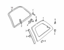 Mazda MPV Left Latch screw | Mazda OEM Part Number 9YAF-10-601