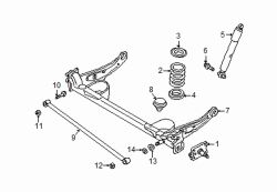 Mazda MPV Left Lateral arm nut | Mazda OEM Part Number LA01-28-122