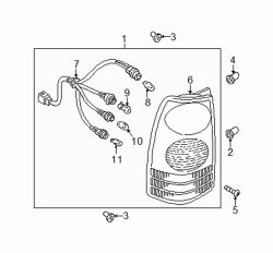 Mazda MPV  Tail lamp bulb | Mazda OEM Part Number 0000-11-0921