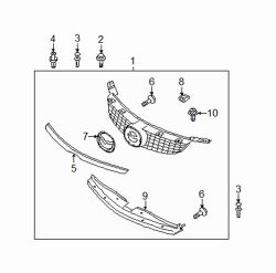 Mazda CX-9  Support retainer clip | Mazda OEM Part Number B092-51-833