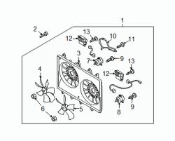 Mazda CX-9 Left Fan motor bolt | Mazda OEM Part Number PN15-15-T52