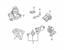 Mazda CX-9  Rear bracket | Mazda OEM Part Number TD11-39-08YB