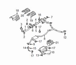 Mazda CX-9  Muffler & pipe nut | Mazda OEM Part Number 9YB1-01-202A