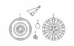Mazda CX-9  Wheel, alloy | Mazda OEM Part Number 9965-01-7500