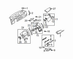 Mazda CX-9 Right Speaker grille | Mazda OEM Part Number TD11-55-530B-02