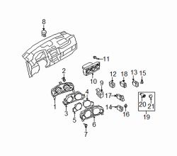 Mazda CX-9  Heater control | Mazda OEM Part Number TD12-61-190F