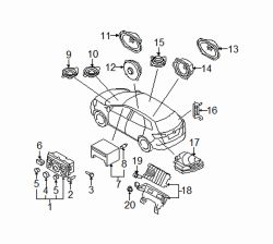 Mazda CX-9 Right Speaker | Mazda OEM Part Number L223-66-960