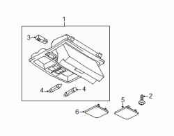 Mazda CX-9  Overhead console screw | Mazda OEM Part Number 9986-50-512B