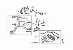 Mazda CX-9  Release lever retainer | Mazda OEM Part Number TD11-56-832