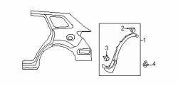 Mazda CX-9 Left Side molding clip | Mazda OEM Part Number GP9A-51-SJ3A