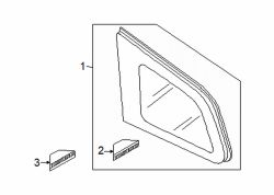 Mazda CX-9 Right Quarter glass fastener | Mazda OEM Part Number D205-50-896A