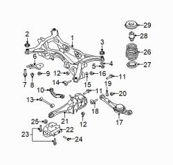 Mazda CX-9 Left Trailing arm | Mazda OEM Part Number TD13-28-250C