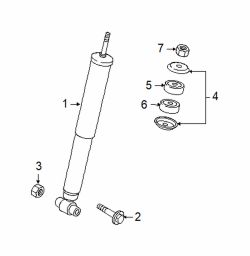 Mazda CX-9 Left Shock upper bushing | Mazda OEM Part Number L206-28-775
