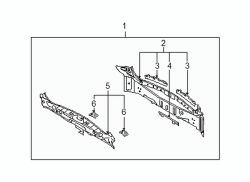 Mazda CX-9 Right Rear crossmember reinforcement | Mazda OEM Part Number TD11-70-791