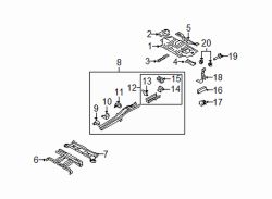 Mazda CX-9 Right Bumper bracket | Mazda OEM Part Number TD11-53-89XB