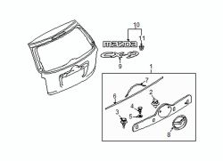 Mazda CX-9  Finish molding retainer clip | Mazda OEM Part Number G18K-51-SJ3