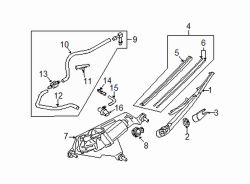 Mazda CX-9  Wiper arm nut | Mazda OEM Part Number 9090-60-611
