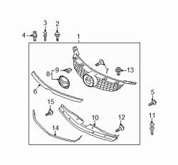 Mazda CX-9  Support clip | Mazda OEM Part Number B092-51-833
