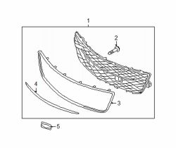 Mazda CX-9  Grille surround | Mazda OEM Part Number TE69-50-1T3A