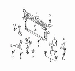 Mazda CX-9  Radiator support lower bolt | Mazda OEM Part Number 9YA0-20-642