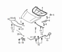 Mazda CX-9  Hood | Mazda OEM Part Number TDY1-52-31XE