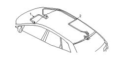 Mazda CX-9  Antenna cable | Mazda OEM Part Number TD13-66-940D