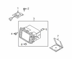 Mazda CX-9  Display unit knob | Mazda OEM Part Number TG15-66-BC1