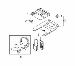 Mazda CX-9  Headphone pad | Mazda OEM Part Number TD13-66-AB7