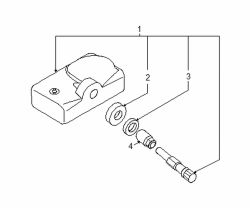 Mazda CX-9  TPMS sensor | Mazda OEM Part Number BBM2-37-140B