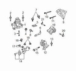 Mazda CX-9  Stay bracket bolt | Mazda OEM Part Number 9945-40-830