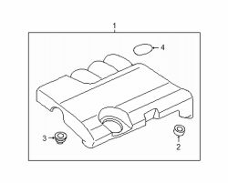 Mazda CX-9  Engine cover insulator | Mazda OEM Part Number CY01-10-238
