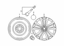 Mazda CX-9  Wheel, alloy | Mazda OEM Part Number 9965-13-7580