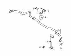Mazda CX-9 Left Stabilizer link nut | Mazda OEM Part Number 9YB0-41-219