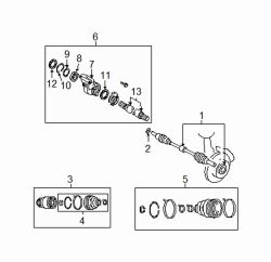 Mazda CX-9 Left Axle assy snap ring | Mazda OEM Part Number H010-25-421A