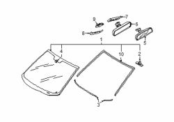 Mazda CX-9  Windshield | Mazda OEM Part Number TD12-63-900E
