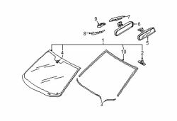 Mazda CX-9 Right Mirror inside cover | Mazda OEM Part Number TD74-69-1C7