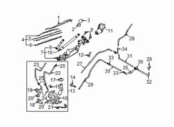 Mazda CX-9 Left Wiper blade plate | Mazda OEM Part Number EG21-67-332