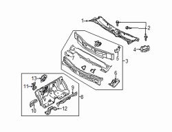 Mazda CX-9  Cowl top panel | Mazda OEM Part Number TD11-53-500J