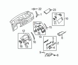 Mazda CX-9 Left Air outlet vent | Mazda OEM Part Number TE70-64-930