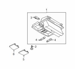 Mazda CX-9  Overhead console screw | Mazda OEM Part Number 9986-50-512B